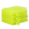 Organza zakjes 8 x 10 cm - neon groen Kleine Zakjes 8x10 cm