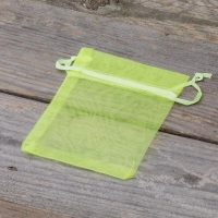 Organza zakjes 8 x 10 cm - neon groen Lavendel en potpourri