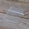 Organza zakjes 8 x 10 cm - zilver Kerst tassen