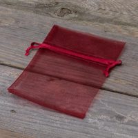 Organza zakjes 9 x 12 cm - bordeaux Lavendel en potpourri