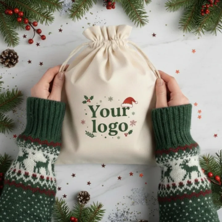 Kerstzakjes met logo